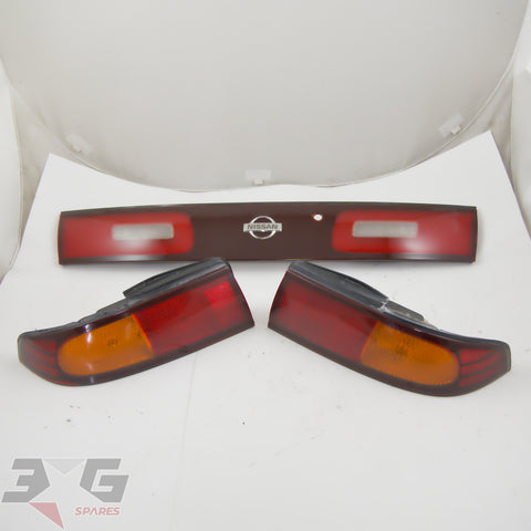 Pre-facelift tail light set for Nissan Silvia S14 1993–1996 part numbers Ichikoh 5336 and 4694 with 3GSpares logo.