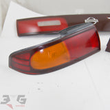 JDM Nissan S14 Silvia Zenki Tail Light & Reflector Garnish Set 200SX 240SX Ks Qs