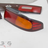 JDM Nissan S14 Silvia Zenki Tail Light & Reflector Garnish Set 200SX 240SX Ks Qs