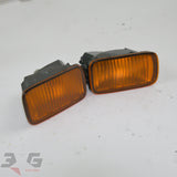 Nissan R34 Skyline Front Bumper Turn Signal Lights Pair ER34 GT GTT GT-T