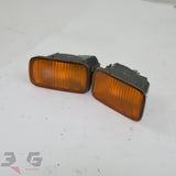 Nissan R34 Skyline Front Bumper Turn Signal Lights Pair ER34 GT GTT GT-T