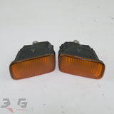 Nissan R34 Skyline Front Bumper Turn Signal Lights Pair ER34 GT GTT GT-T