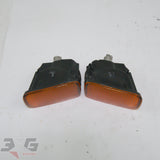 Nissan R34 Skyline Front Bumper Turn Signal Lights Pair ER34 GT GTT GT-T