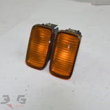 Nissan R34 Skyline Front Bumper Turn Signal Lights Pair ER34 GT GTT GT-T