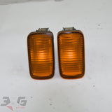 Nissan R34 Skyline Front Bumper Turn Signal Lights Pair ER34 GT GTT GT-T