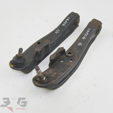 Front suspension lower control arm pair for Nissan Cefiro A31 1989–1994 part numbers 54500-52F00 and 54501-52F00 with 3GSpares logo.