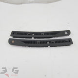  R34 Nissan Skyline top dash windscreen demister vent set with auto headlight sensor cover part number 68742-AA000 68743-AA000 with 3GSpares logo.