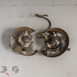 Nissan S14 Silvia 200SX C34 Laurel 4 Stud ABS Front Hub Knuckle Set OEM - 3GSpares NZ