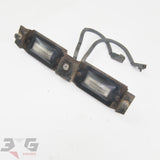 Nissan S13 180SX Silvia Rear License Plate Lights & Bracket 200SX 240SX 88-98