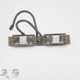 Nissan S13 180SX Silvia Rear License Plate Lights & Bracket 200SX 240SX 88-98