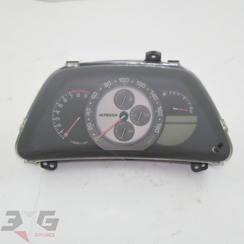 Gauge cluster for Toyota Altezza SXE10 1998–2005 part number 83800-53010 with 3GSpares logo.