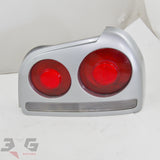 R34 Nissan Skyline sedan right driver side tail light Koito 220-66260 part number 26554-AA628 26552-AA004 with 3GSpares logo.
