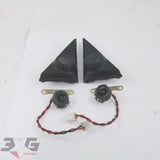 Toyota AE111 E110 Corolla Sprinter Carib Door Tweeter & Cover Set OEM - 3GSpares NZ