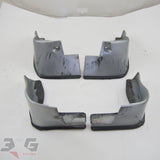 R34 Nissan Skyline sedan front and rear mudflaps splashguards set 1998-2002 with 3GSpares logo.

