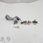 OEM Nissan Skyline R33 Full Lock Set Ignition Door Boot Locks Key 3GSpares