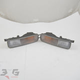 Nissan R33 Skyline S1 Front Bumper Turn Signal Lamps Lights Pair 93–96