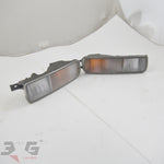 Nissan R33 Skyline S1 Front Bumper Turn Signal Lamps Lights Pair 93–96