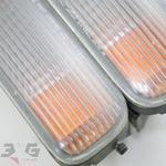 Nissan R33 Skyline S1 Front Bumper Turn Signal Lamps Lights Pair 93–96