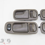 Nissan A31 Cefiro Interior Door Handle & Surround Set + Switches 88–94 Dark Brown C