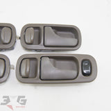 Nissan A31 Cefiro Interior Door Handle & Surround Set + Switches 88–94 Dark Brown C