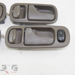 Nissan A31 Cefiro Interior Door Handle & Surround Set + Switches 88–94 Dark Brown C