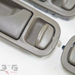 Nissan A31 Cefiro Interior Door Handle & Surround Set + Switches 88–94 Dark Brown C