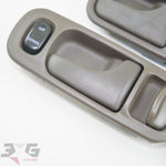 Nissan A31 Cefiro Interior Door Handle & Surround Set + Switches 88–94 Dark Brown C