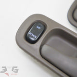 Nissan A31 Cefiro Interior Door Handle & Surround Set + Switches 88–94 Dark Brown C