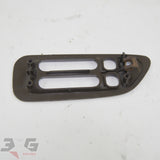 Nissan A31 Cefiro RH Right Front Window Switch Surround Trim 88–94 Dark Brown