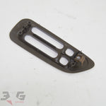 Nissan A31 Cefiro RH Right Front Window Switch Surround Trim 88–94 Dark Brown