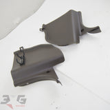 Nissan A31 Cefiro LH & RH Pair Front Lower A Pillar Kick Panels 88–94 Dark Brown C