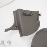 Nissan A31 Cefiro LH & RH Pair Front Lower A Pillar Kick Panels 88–94 Dark Brown C