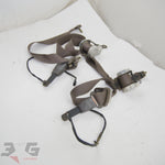 Nissan A31 Cefiro Front Seat Belt Assemblies w Buckles Pair 88-94