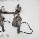 Nissan A31 Cefiro Front Seat Belt Assemblies w Buckles Pair 88-94