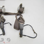 Nissan A31 Cefiro Front Seat Belt Assemblies w Buckles Pair 88-94