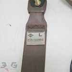 Nissan A31 Cefiro Front Seat Belt Assemblies w Buckles Pair 88-94