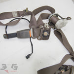 Nissan A31 Cefiro Front Seat Belt Assemblies w Buckles Pair 88-94