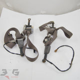 Nissan A31 Cefiro Front Seat Belt Assemblies w Buckles Pair 88-94