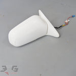 Nissan A31 Cefiro RH Right Drivers Exterior Side Wing Mirror White 88-94