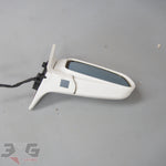 Nissan A31 Cefiro RH Right Drivers Exterior Side Wing Mirror White 88-94