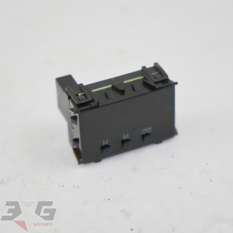 Digital dashboard clock assembly for Toyota Chaser JZX100 Tourer V Series 2 1996–2001 part number 83910-26020 fits Mark II, Cresta, BB, Liteace, Townace, Hilux, Hilux Surf, and Grand Hiace 1996–2001 with 3GSpares logo.