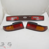 JDM Nissan S14 Silvia Zenki Tail Light & Reflector Garnish Set 200SX 240SX Ks Qs