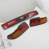 JDM Nissan S14 Silvia Zenki Tail Light & Reflector Garnish Set 200SX 240SX Ks Qs