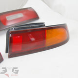 JDM Nissan S14 Silvia Zenki Tail Light & Reflector Garnish Set 200SX 240SX Ks Qs