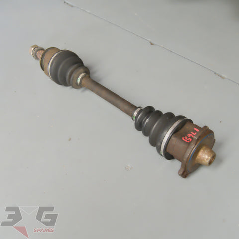 Right side 3x2 bolt axle for Nissan Skyline R34 1998-2002, OEM factory unit, fits R32 R33 R34 Skyline, A31 Cefiro, C33 C34 C35 Laurel, and S13 S14 S15 Silvia 180SX 200SX, with 3GSpares logo.
