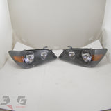 Toyota E10 Altezza Early Black Housing Head Light Pair Zenki Non HID SXE10 GXE10 Restored