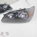 Toyota E10 Altezza Early Black Housing Head Light Pair Zenki Non HID SXE10 GXE10 Restored