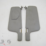 S13 Nissan 180SX sun visor pair 96401-60F60 96400-60F60 with 3GSpares logo.