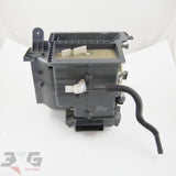 R34 Nissan Skyline complete heater core and box assembly behind dashboard part number 27110-5L300 with 3GSpares logo.
