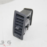 R34 Nissan Skyline zenki right dashboard vent with chrome strip part number 68760-AA000 with 3GSpares logo.
